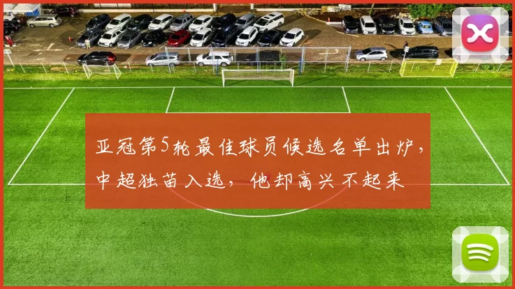 亚冠第5轮最佳球员候选名单出炉，中超独苗入选，他却高兴不起来