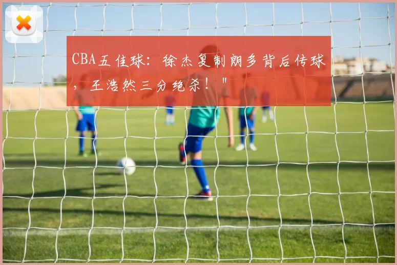 CBA五佳球：徐杰复制朗多背后传球，王浩然三分绝杀！＂